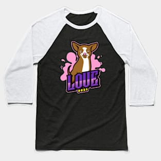 KAWAII CUTE LOVE DOGS PASTEL Baseball T-Shirt